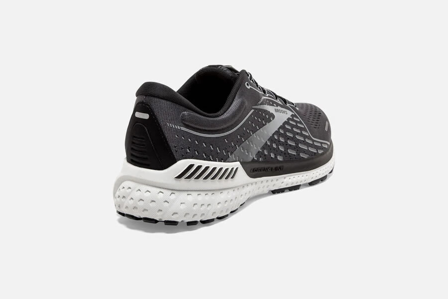 Brooks Adrenaline GTS 21 Men\'s Road Running Shoes Blackened Pearl/Black/Grey